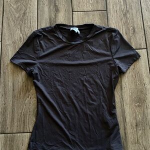 Princess Polly Dark Gray Short Sleeve Shirt